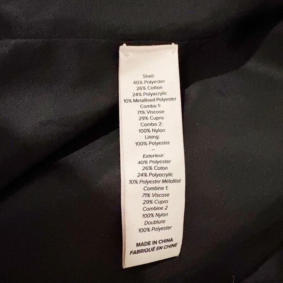 Cinq a Sept Venus Metallic Lame Bomber Jacket Ruby Size XS - Picture 7 of 7